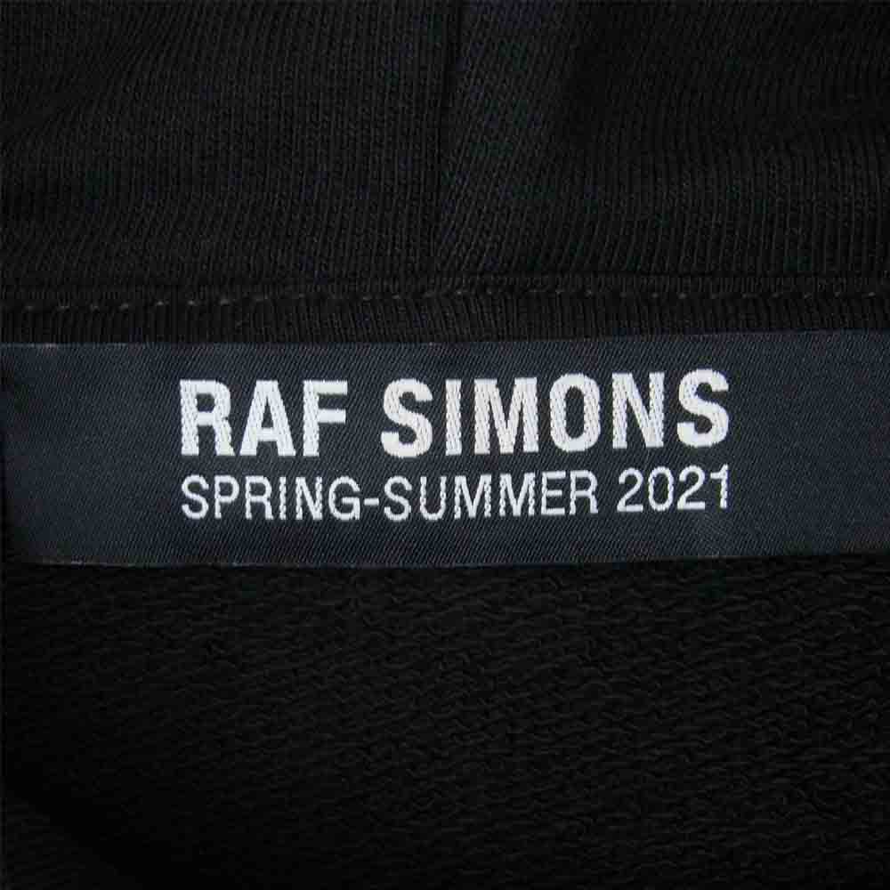 RAF SIMONS ラフシモンズ 21SS 211-Ｍ1638 RITES OF JOY HOODIE プルオーバー パーカー トルコ製 ブラック系 S【美品】【中古】