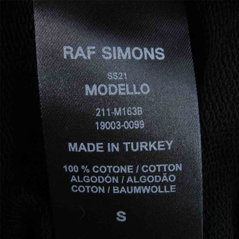 RAF SIMONS ラフシモンズ 21SS 211-Ｍ1638 RITES OF JOY HOODIE プルオーバー パーカー トルコ製 ブラック系 S【美品】【中古】