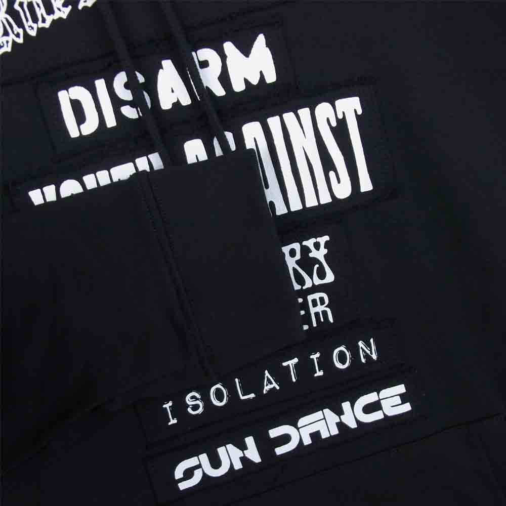 RAF SIMONS ラフシモンズ 21SS 211-Ｍ1638 RITES OF JOY HOODIE プルオーバー パーカー トルコ製 ブラック系 S【美品】【中古】