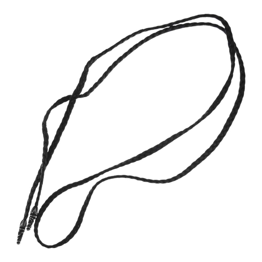 CHROME HEARTS クロムハーツ（原本無） LEATHER BRAID レザー ブレード チェーン シルバー系 ブラック系【中古】