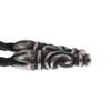 CHROME HEARTS クロムハーツ（原本無） LEATHER BRAID レザー ブレード チェーン シルバー系 ブラック系【中古】
