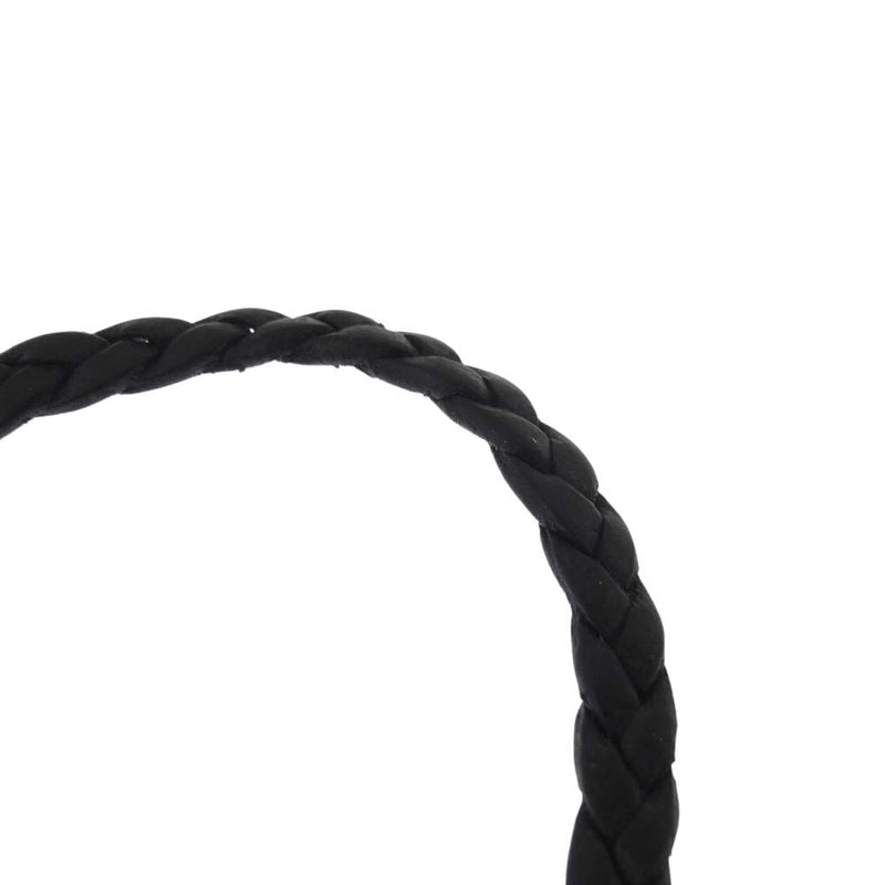 CHROME HEARTS クロムハーツ（原本無） LEATHER BRAID レザー ブレード チェーン シルバー系 ブラック系【中古】