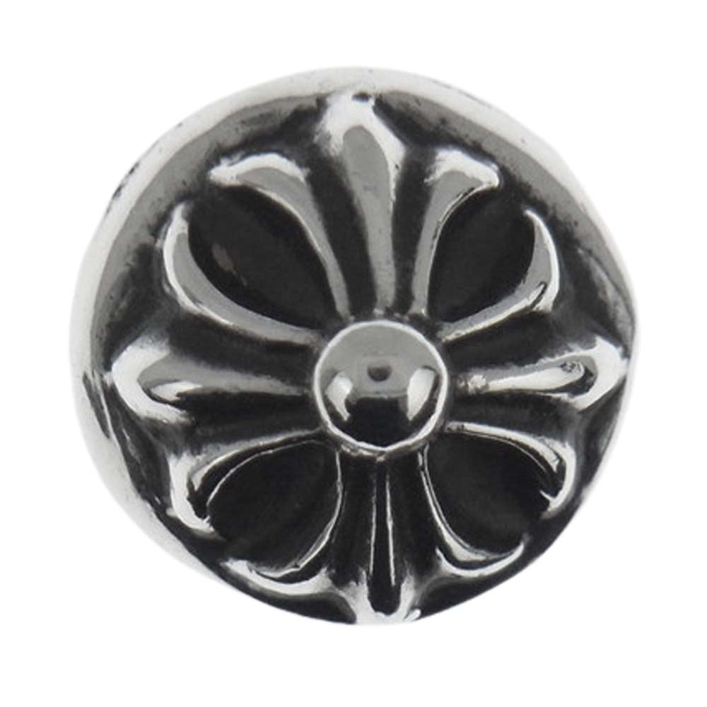 CHROME HEARTS クロムハーツ（原本無） STUD CRSBLL クロスボール スタッド ピアス シルバー系【中古】