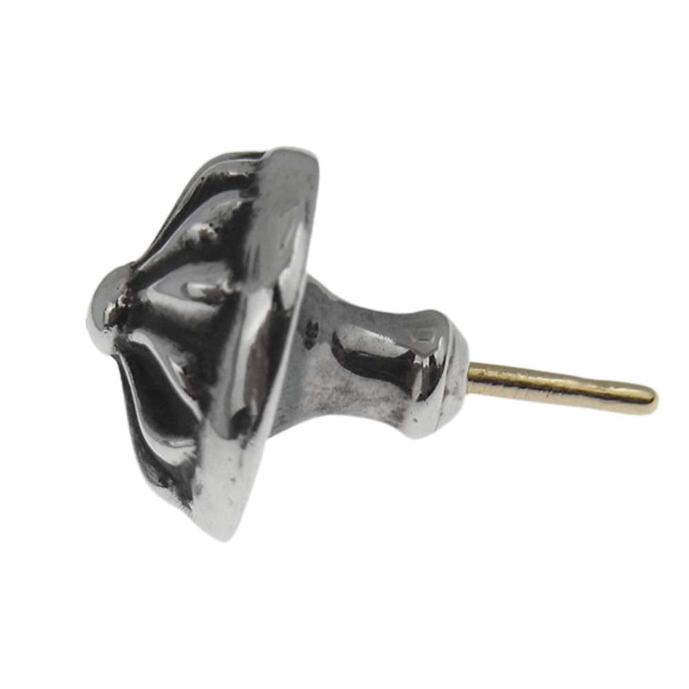 CHROME HEARTS クロムハーツ（原本無） STUD CRSBLL クロスボール スタッド ピアス シルバー系【中古】