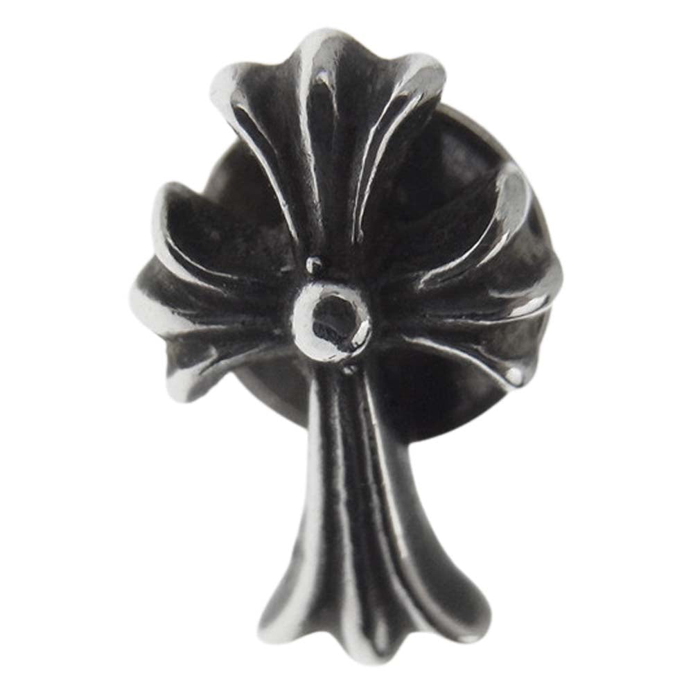 CHROME HEARTS クロムハーツ（原本無） CH CRSS 2 FAT CHクロス ファット スタッド ピアス シルバー系【中古】