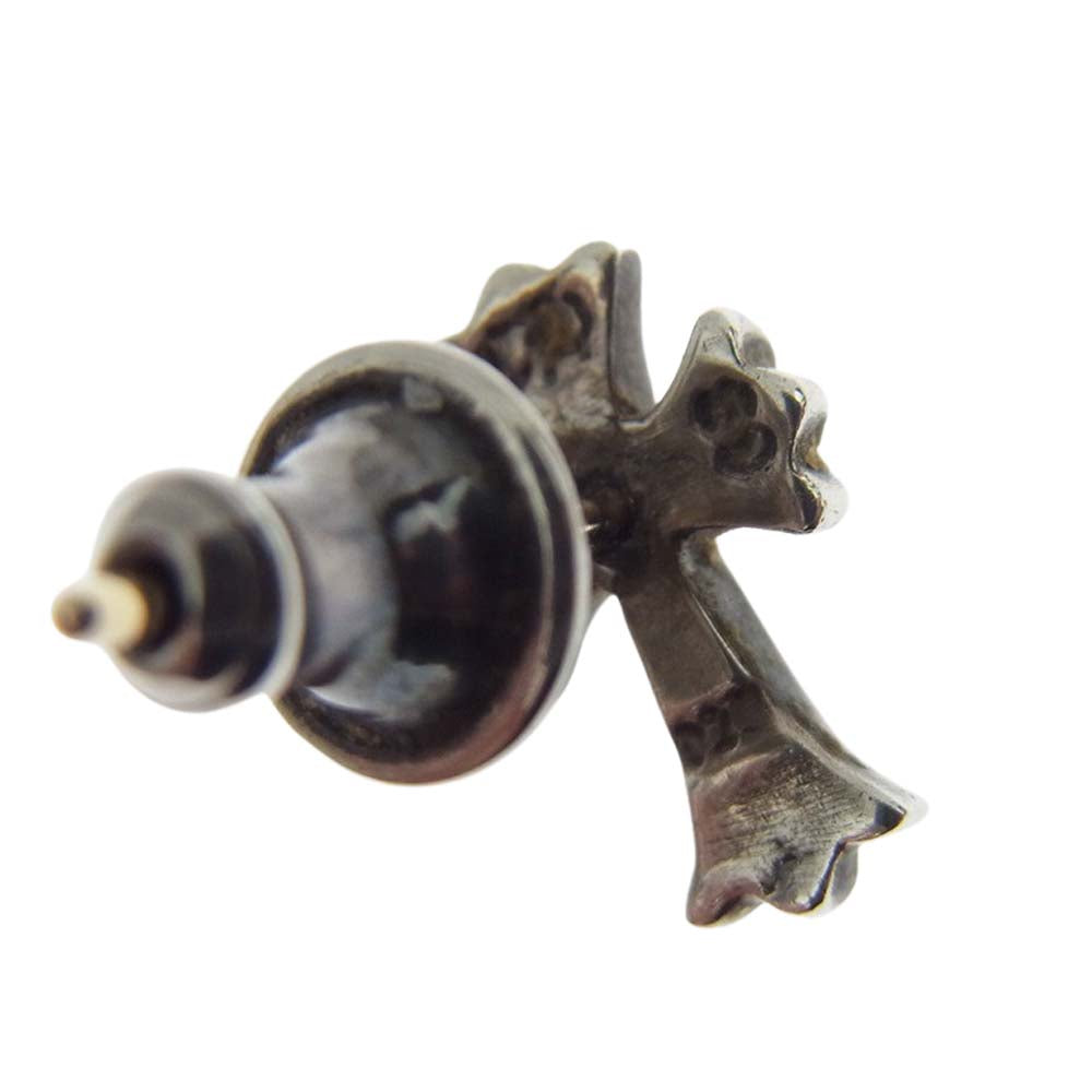 CHROME HEARTS クロムハーツ（原本無） CH CRSS 2 FAT CHクロス ファット スタッド ピアス シルバー系【中古】