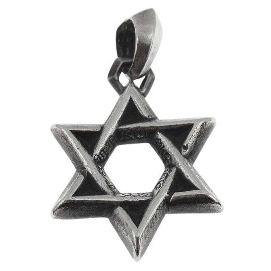 CHROME HEARTS クロムハーツ（原本無） STAR OF DAVID PENDANT スターオブダビデ ペンダントトップ シルバー系【中古】