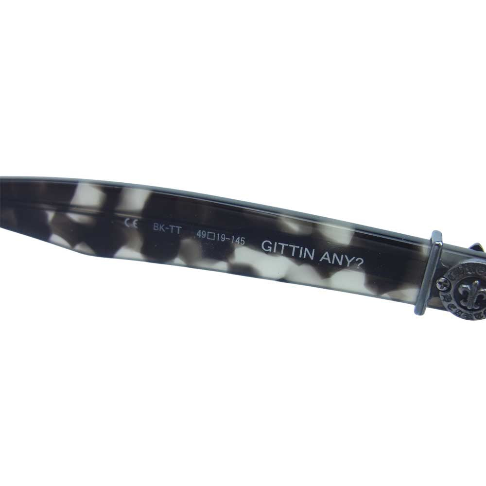 CHROME HEARTS クロムハーツ（原本無） GITTIN ANY? BSフレア テンプル ウェリントン 眼鏡 アイウェア【中古】