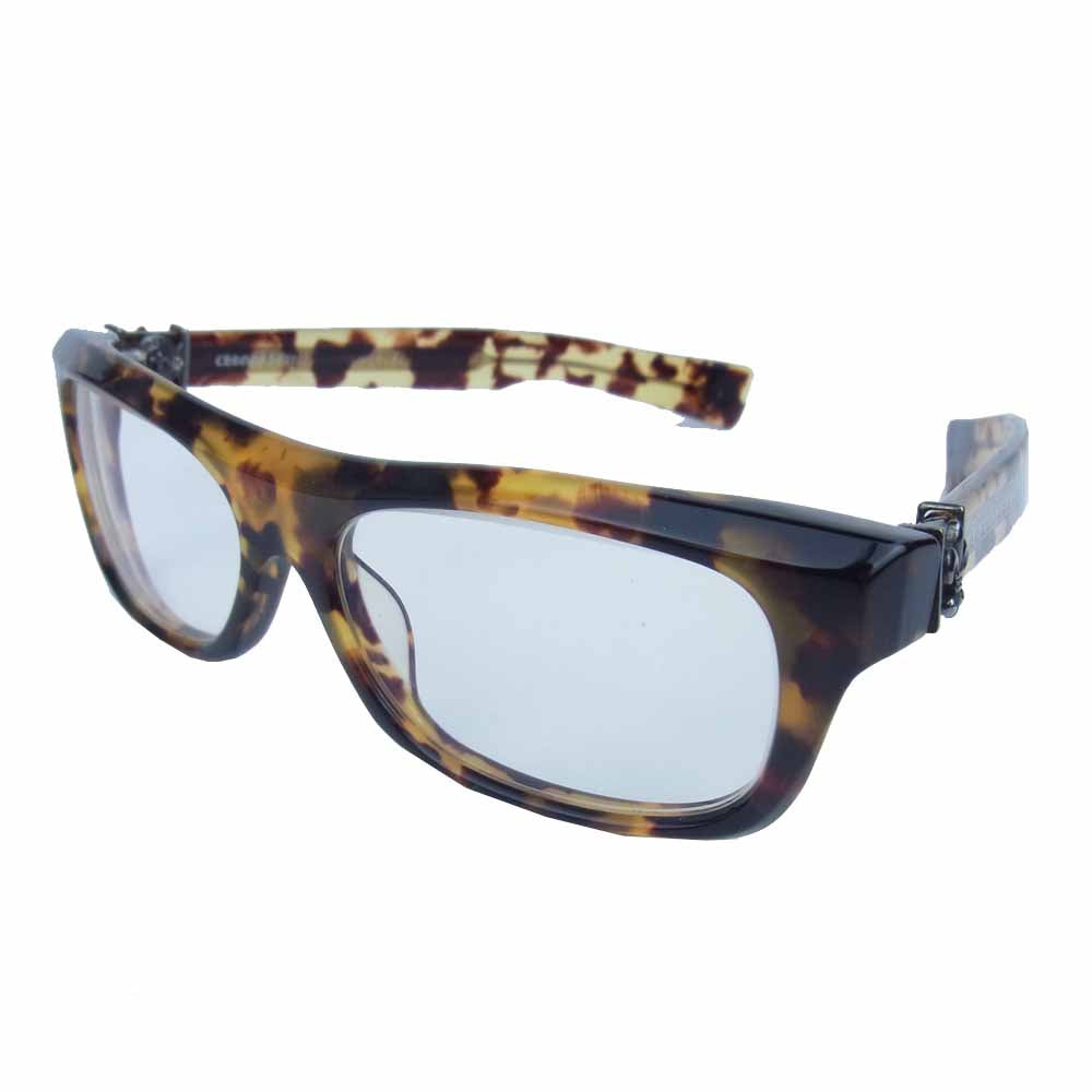 CHROME HEARTS クロムハーツ（原本無） T-NUC CHフレア レオパード 眼鏡 アイウェア【中古】