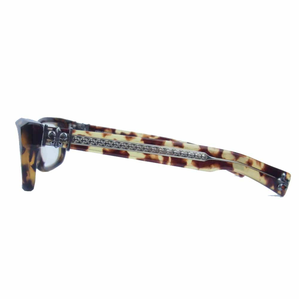 CHROME HEARTS クロムハーツ（原本無） T-NUC CHフレア レオパード 眼鏡 アイウェア【中古】