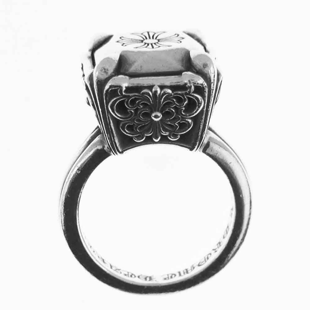 CHROME HEARTS クロムハーツ（原本無） CHプラス バタフライ クロス カクテル リング シルバー系 11.5【中古】