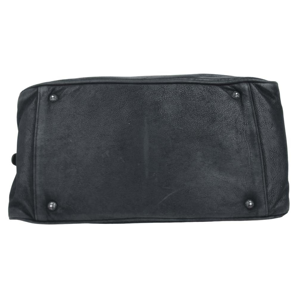 CHROME HEARTS クロムハーツ（原本無） GYM MD ミディアム ジム バッグ クロスパッチ レザー ボストン ブラック系【中古】
