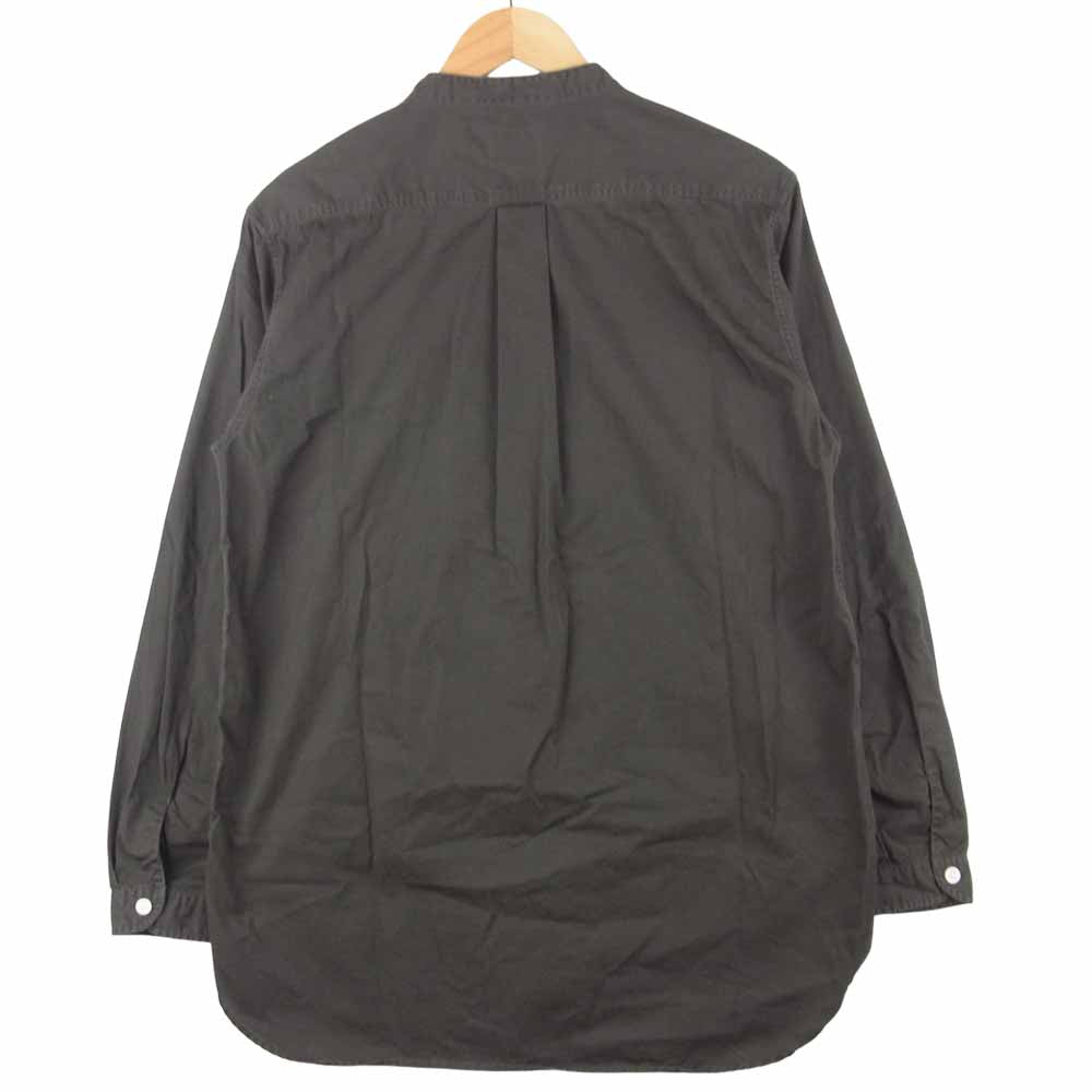 Danton ダントン 18A-WS-001 スタンドカラー バンドカラー ワーク 長袖 シャツ グレイッシュダークブラウン系 38【中古】