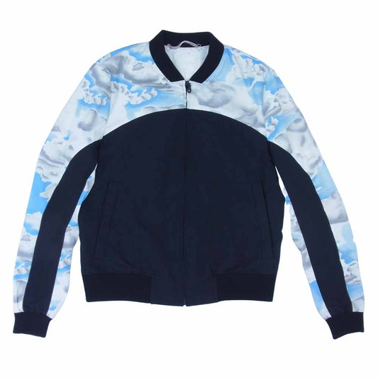 KENZO ケンゾー 国内正規品 DAY CLOUD PRINT 雲 プリント ブルゾン ライトブルー系 ブラック系 M【中古】