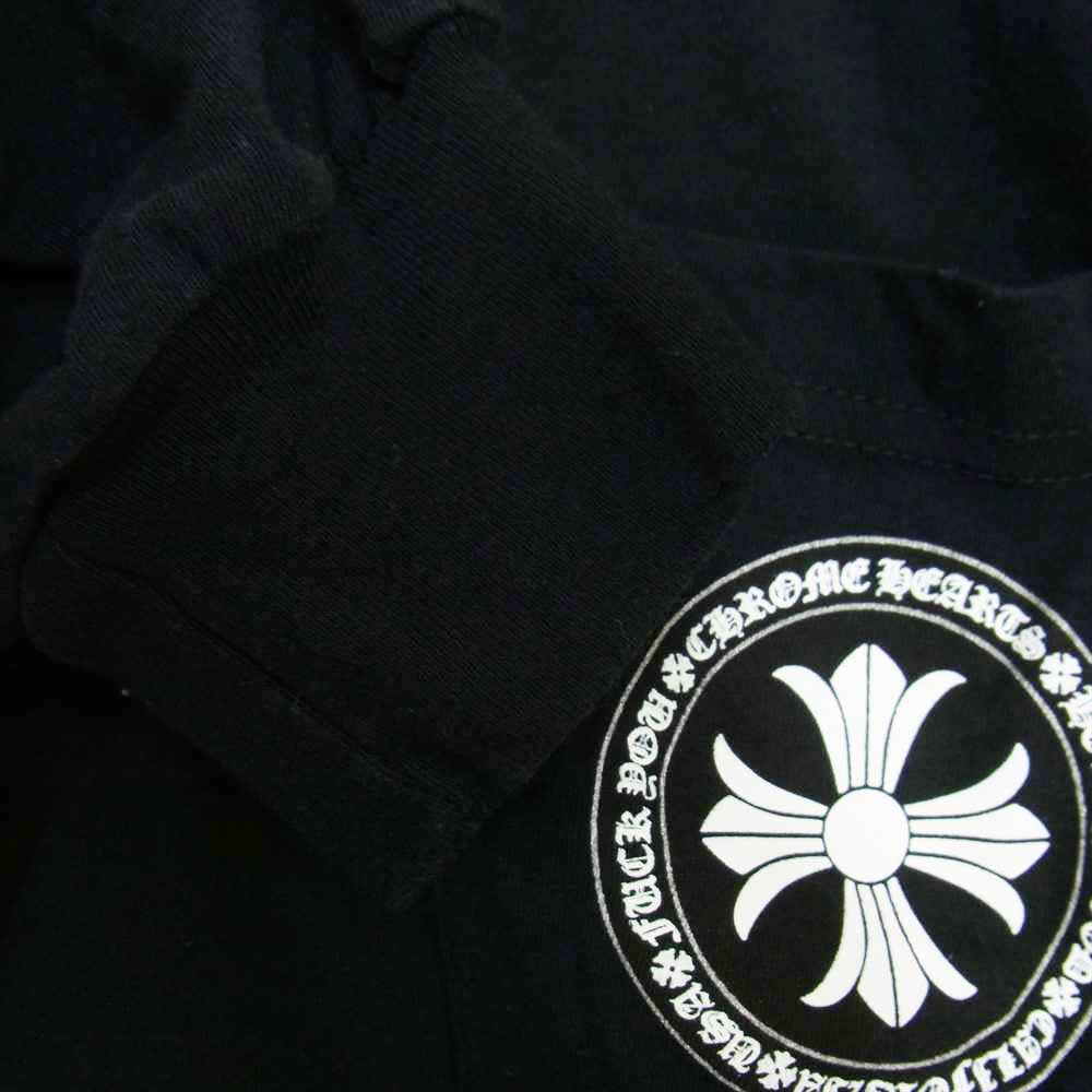 CHROME HEARTS クロムハーツ（原本無） CHプラス アームプリント 長袖 ポケット Tシャツ ブラック ブラック系 L【中古】
