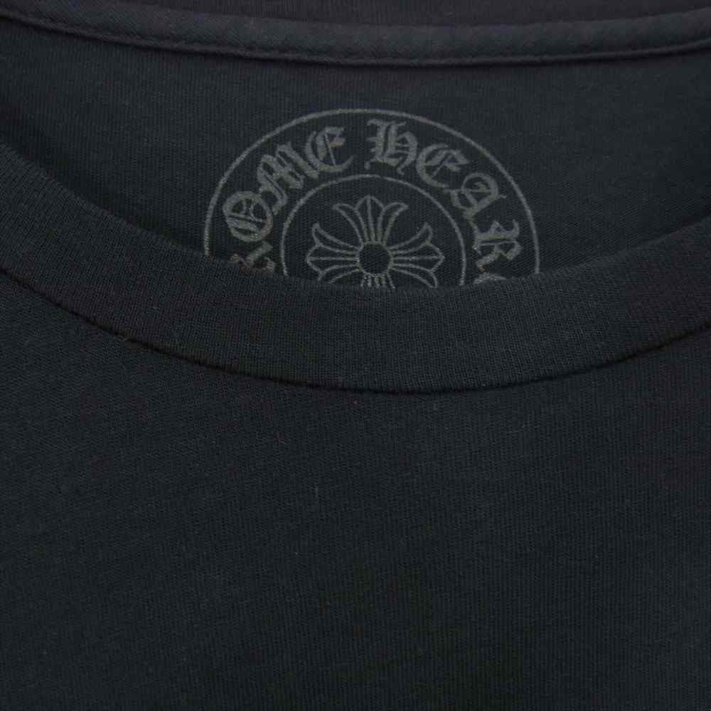 CHROME HEARTS クロムハーツ（原本無） スクロールラベル CHプラス プリント 長袖 Tシャツ ブラック系 M【中古】