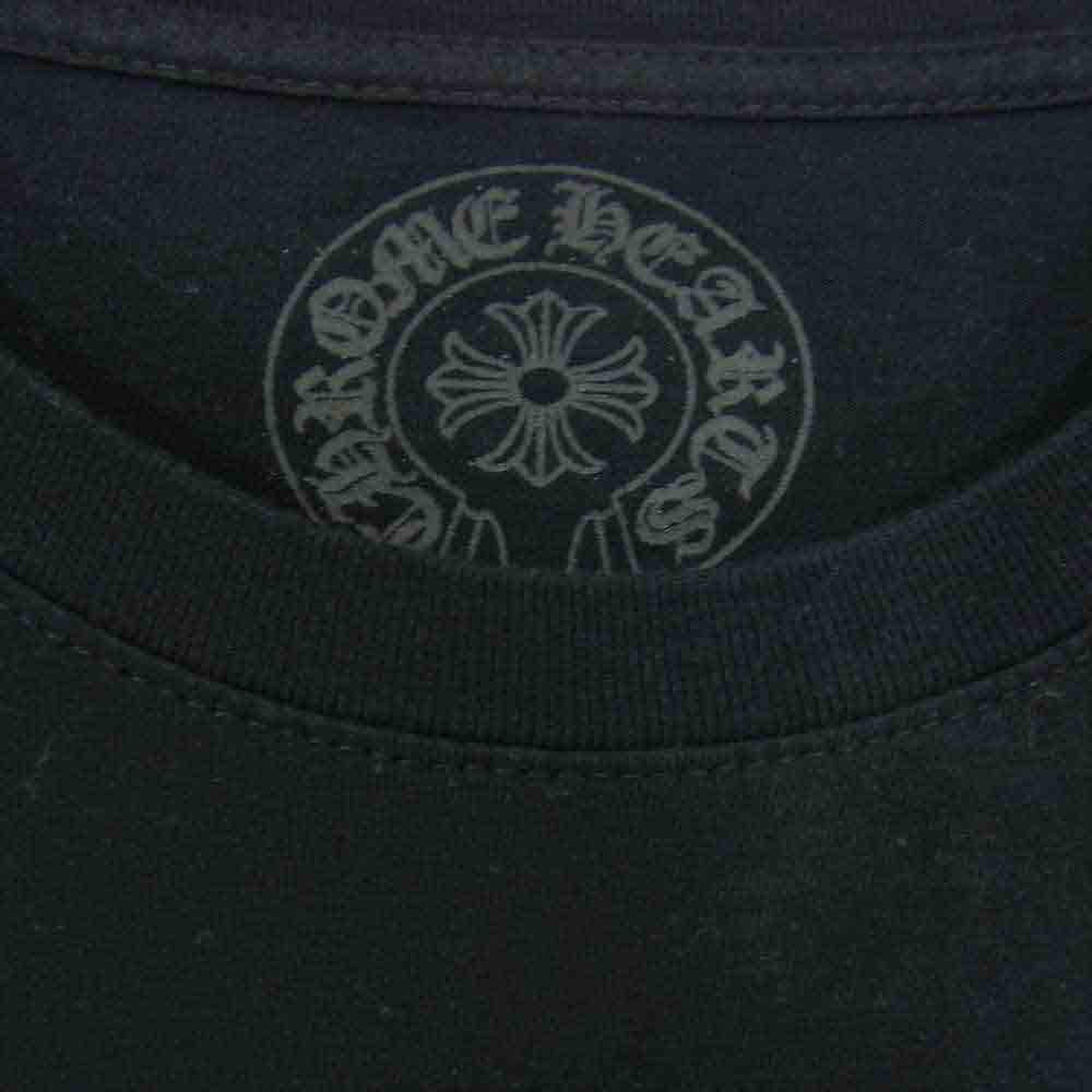 CHROME HEARTS クロムハーツ（原本無） ホースシュー フローラルクロス プリント 長袖 Tシャツ ブラック系 L【中古】