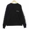 CHROME HEARTS クロムハーツ（原本無） スクロールラベル ロゴ プリント 長袖 ポケット Tシャツ ブラック系 L【中古】
