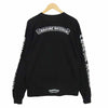 CHROME HEARTS クロムハーツ（原本無） スクロールラベル ロゴ プリント 長袖 ポケット Tシャツ ブラック系 L【中古】