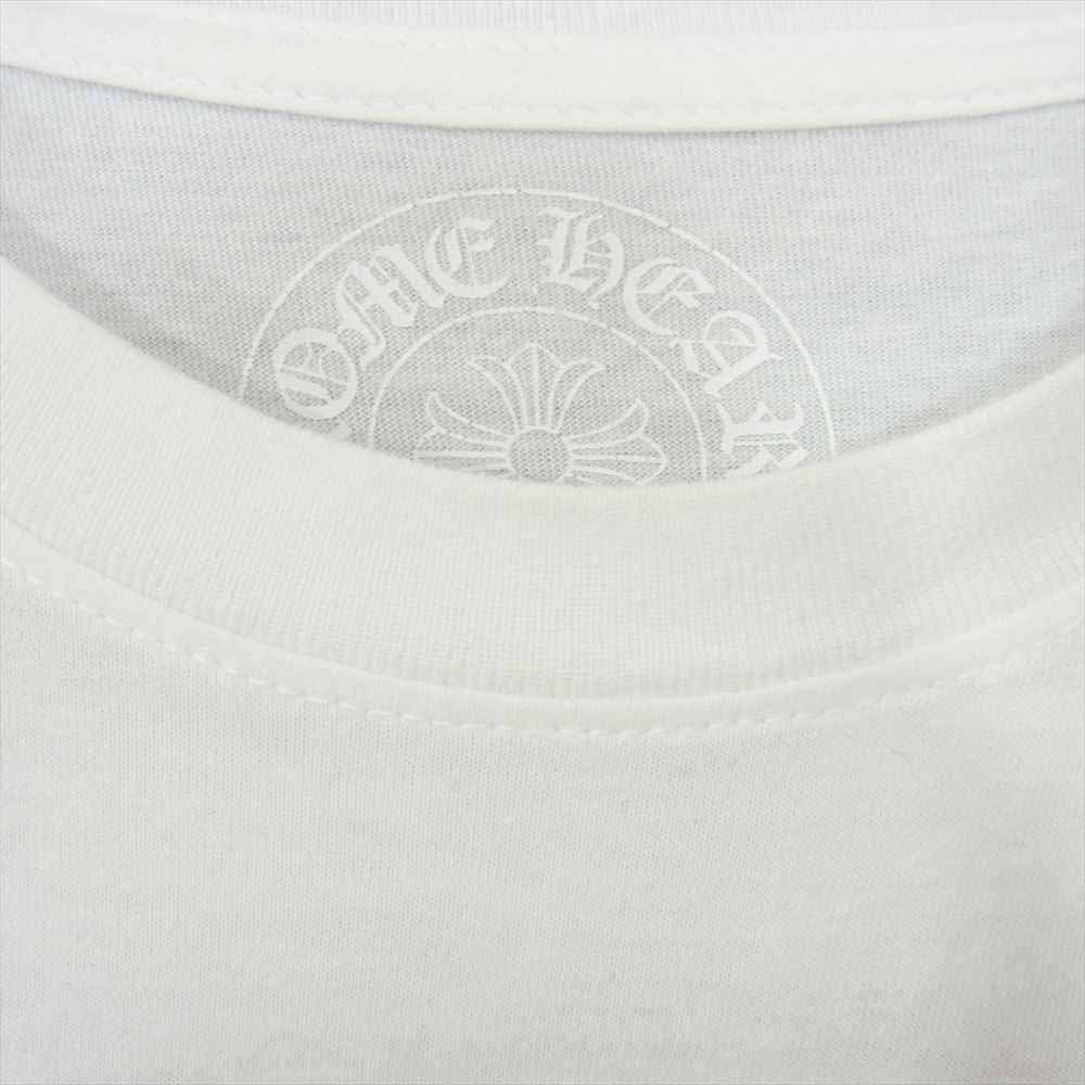 CHROME HEARTS クロムハーツ（原本無） CHプラス プリント 半袖 ポケット Tシャツ ホワイト ホワイト系 L【中古】