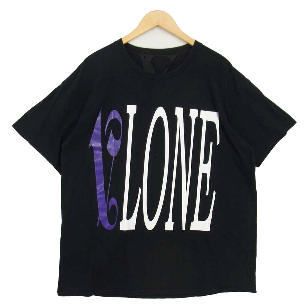 ヴィ―ロン × Palm Angels パームエンジェルス 19SS LOGO TEE ロゴプリント 半袖 Tシャツ ブラック系【中古】
