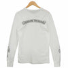 CHROME HEARTS クロムハーツ（原本無） CHクロス スクロールラベル サーマル ロングスリーブ 長袖 Tシャツ ホワイト系【中古】
