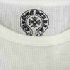 CHROME HEARTS クロムハーツ（原本無） CHクロス スクロールラベル サーマル ロングスリーブ 長袖 Tシャツ ホワイト系【中古】
