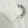 CHROME HEARTS クロムハーツ（原本無） CHクロス スクロールラベル サーマル ロングスリーブ 長袖 Tシャツ ホワイト系【中古】