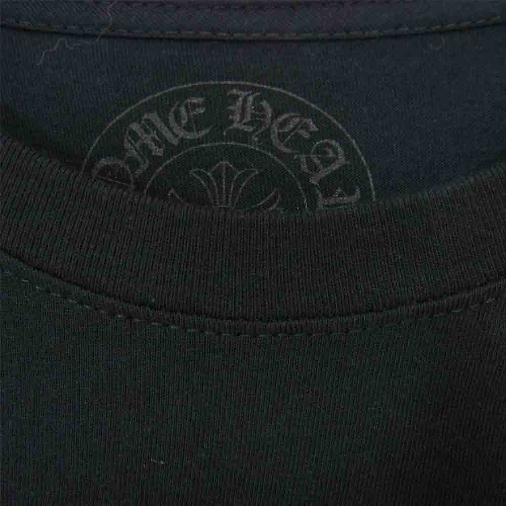 CHROME HEARTS クロムハーツ（原本無） セメタリークロス バック プリント 長袖 ポケット Tシャツ ブラック系 L【中古】