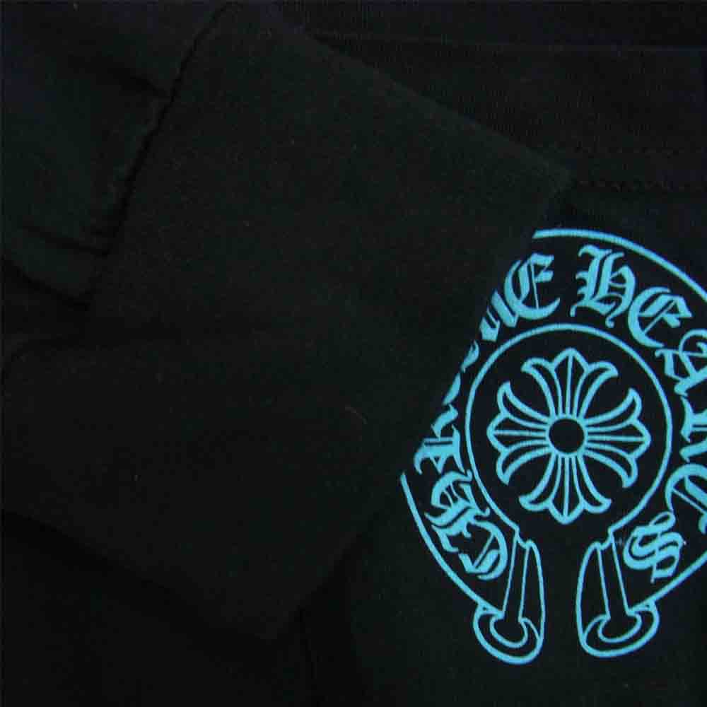 CHROME HEARTS クロムハーツ（原本無） セメタリークロス バック プリント 長袖 ポケット Tシャツ ブラック系 L【中古】