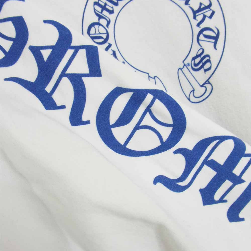 CHROME HEARTS クロムハーツ（原本無） クロス プリント プルオーバー フーディ パーカー ホワイト系 XL【中古】