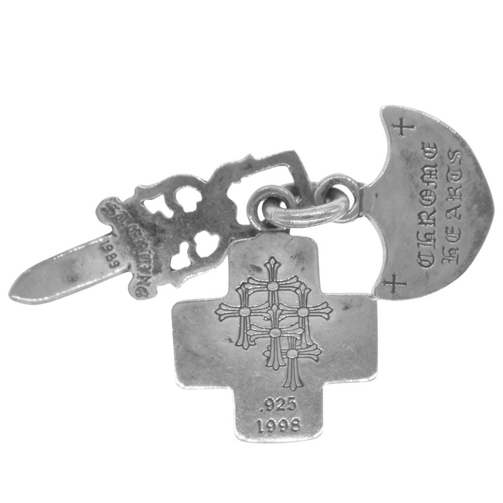 CHROME HEARTS クロムハーツ（原本無）  3 TRINKETS トリンケッツ ネックレス ペンダント トップ シルバー系【中古】