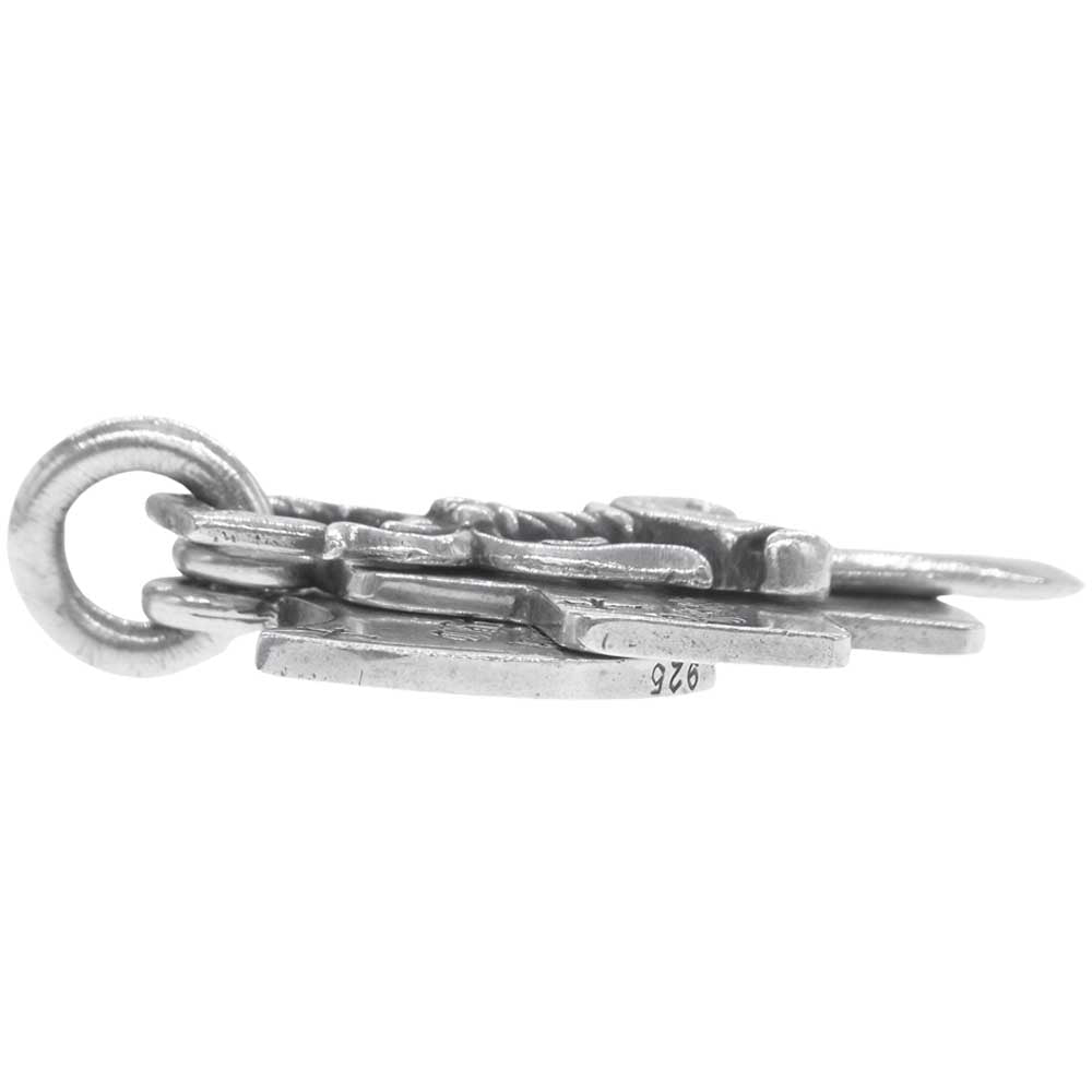 CHROME HEARTS クロムハーツ（原本無）  3 TRINKETS トリンケッツ ネックレス ペンダント トップ シルバー系【中古】
