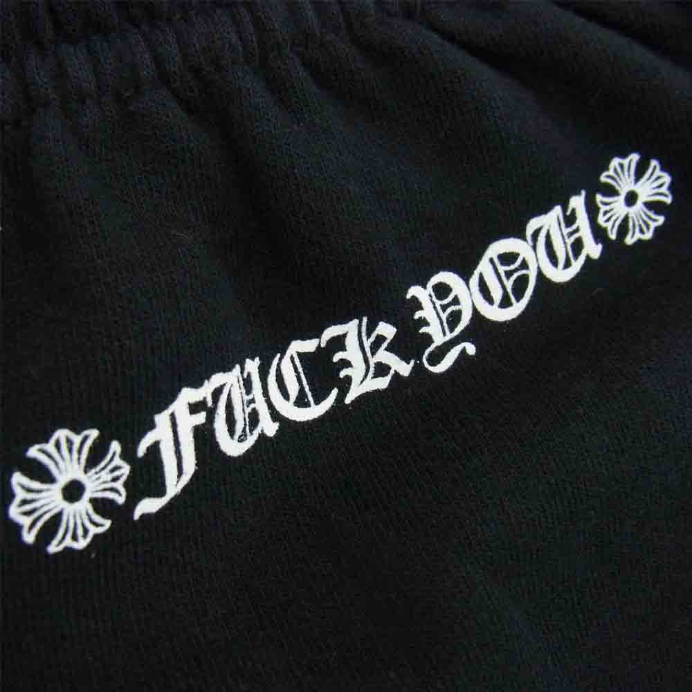 CHROME HEARTS クロムハーツ（原本無） Horseshoe Sweat Pants ホースシュー プリント スウェット パンツ ブラック系 M【中古】