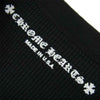 CHROME HEARTS クロムハーツ（原本無） MATTY BOY マッティボーイ USA FLORAL CROSS チョンパー 刺繍 サーマル 長袖 Tシャツ ブラック系 L【中古】