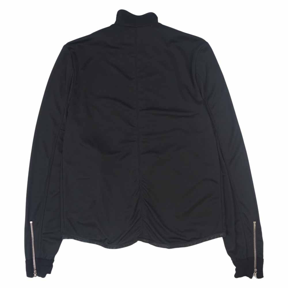 CHROME HEARTS クロムハーツ（原本無） TRACK JACKET トラックジャケット レザー切替 カシミヤ混 ダガー ジップ ジャージ ブラック系 M【中古】