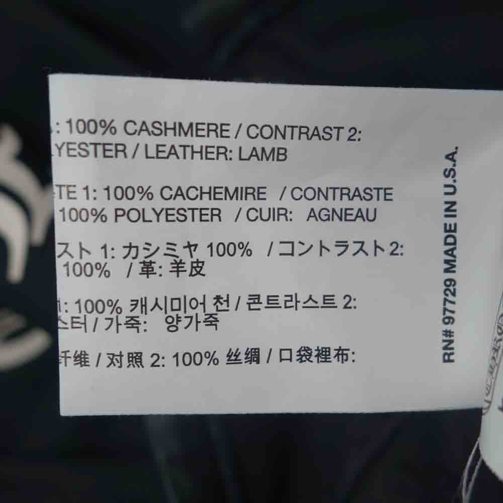 CHROME HEARTS クロムハーツ（原本無） TRACK JACKET トラックジャケット レザー切替 カシミヤ混 ダガー ジップ ジャージ ブラック系 M【中古】