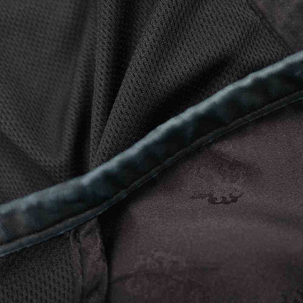 CHROME HEARTS クロムハーツ（原本無） TRACK JACKET トラックジャケット レザー切替 カシミヤ混 ダガー ジップ ジャージ ブラック系 M【中古】