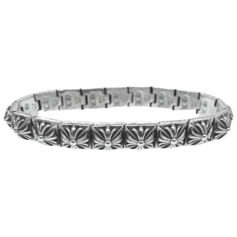 CHROME HEARTS クロムハーツ（原本無） PYRAMID PLS LNK ピラミッド プラス リンク ブレスレット シルバー系【中古】