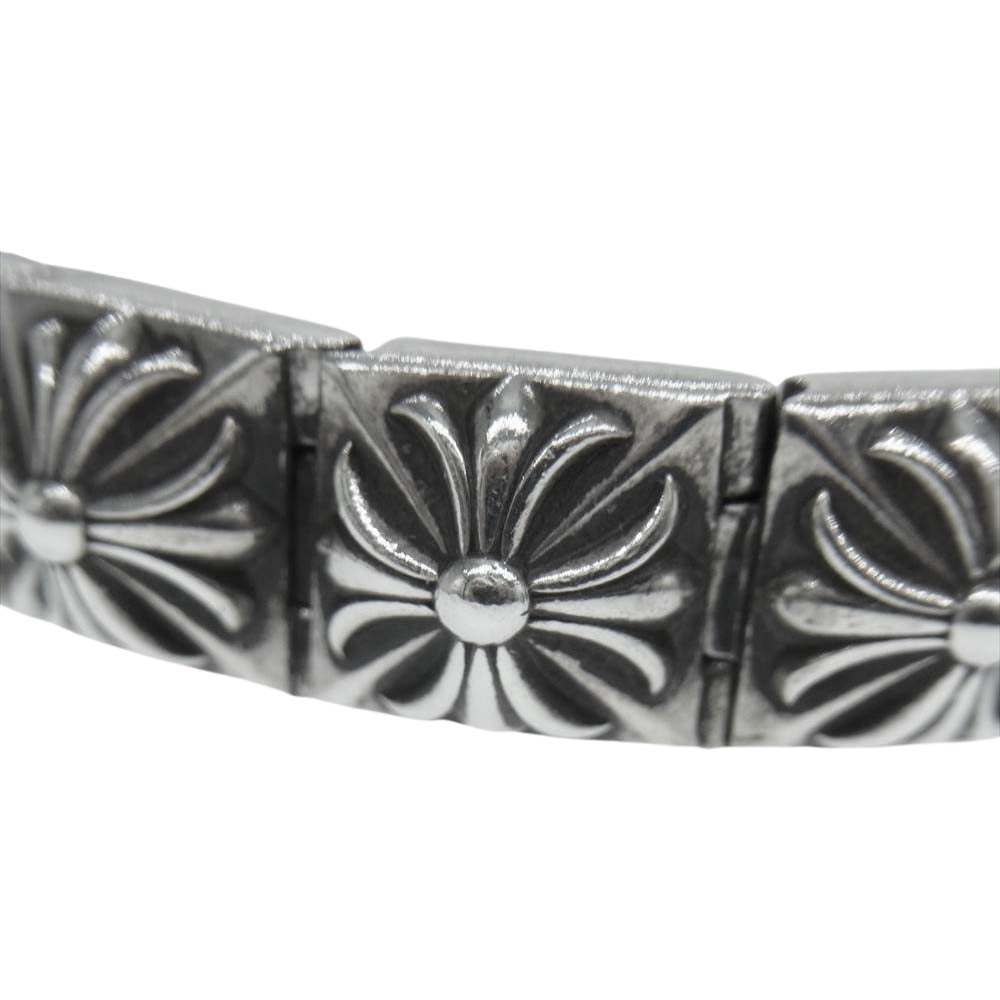 CHROME HEARTS クロムハーツ（原本無） PYRAMID PLS LNK ピラミッド プラス リンク ブレスレット シルバー系【中古】