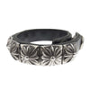 CHROME HEARTS クロムハーツ（原本無） ゼロ ピラミッド スタッズ レザー ブレスレット シルバー系 ブラック系【中古】