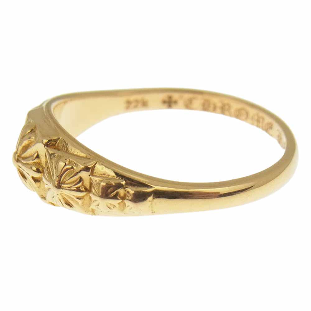 CHROME HEARTS クロムハーツ（原本無） 22K TINY PYRAMID RING タイニー ピラミッドリング ゴールド系 9.5【中古】