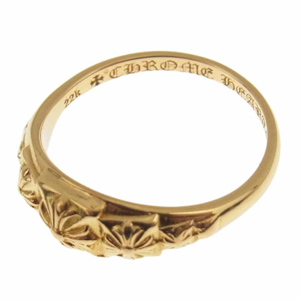 CHROME HEARTS クロムハーツ（原本無） 22K TINY PYRAMID RING タイニー ピラミッドリング ゴールド系 9.5【中古】