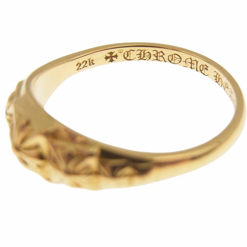 CHROME HEARTS クロムハーツ（原本無） 22K TINY PYRAMID RING タイニー ピラミッドリング ゴールド系 9.5【中古】