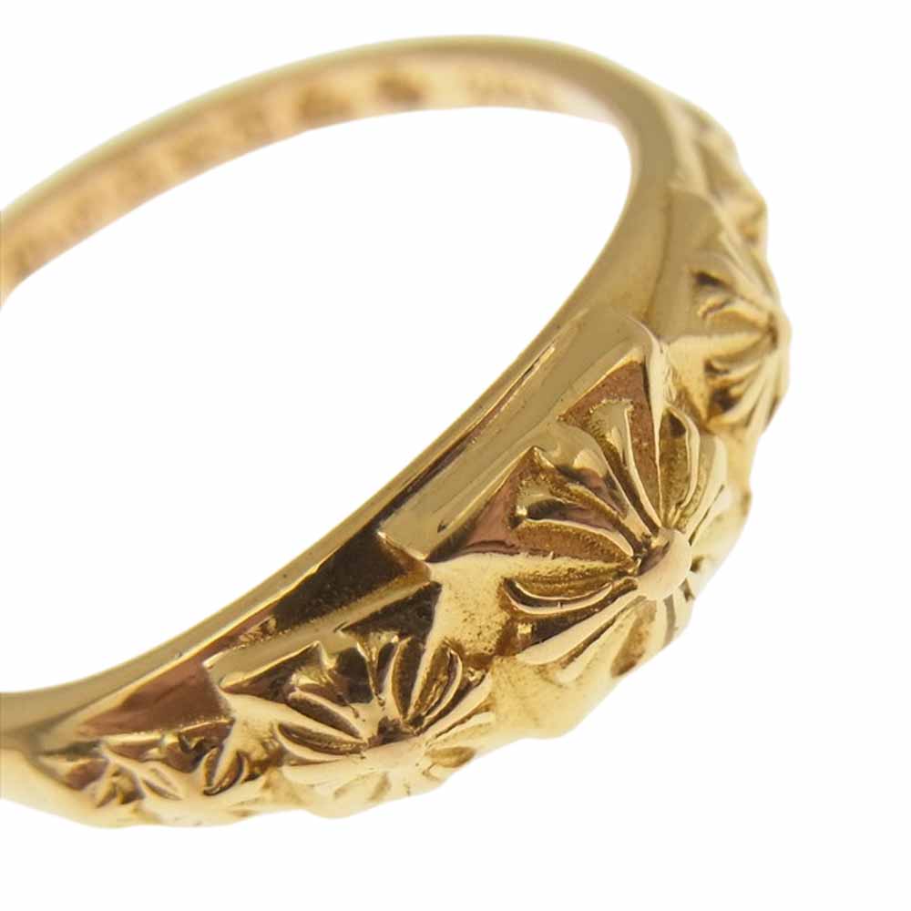 CHROME HEARTS クロムハーツ（原本無） 22K TINY PYRAMID RING タイニー ピラミッドリング ゴールド系 9.5【中古】