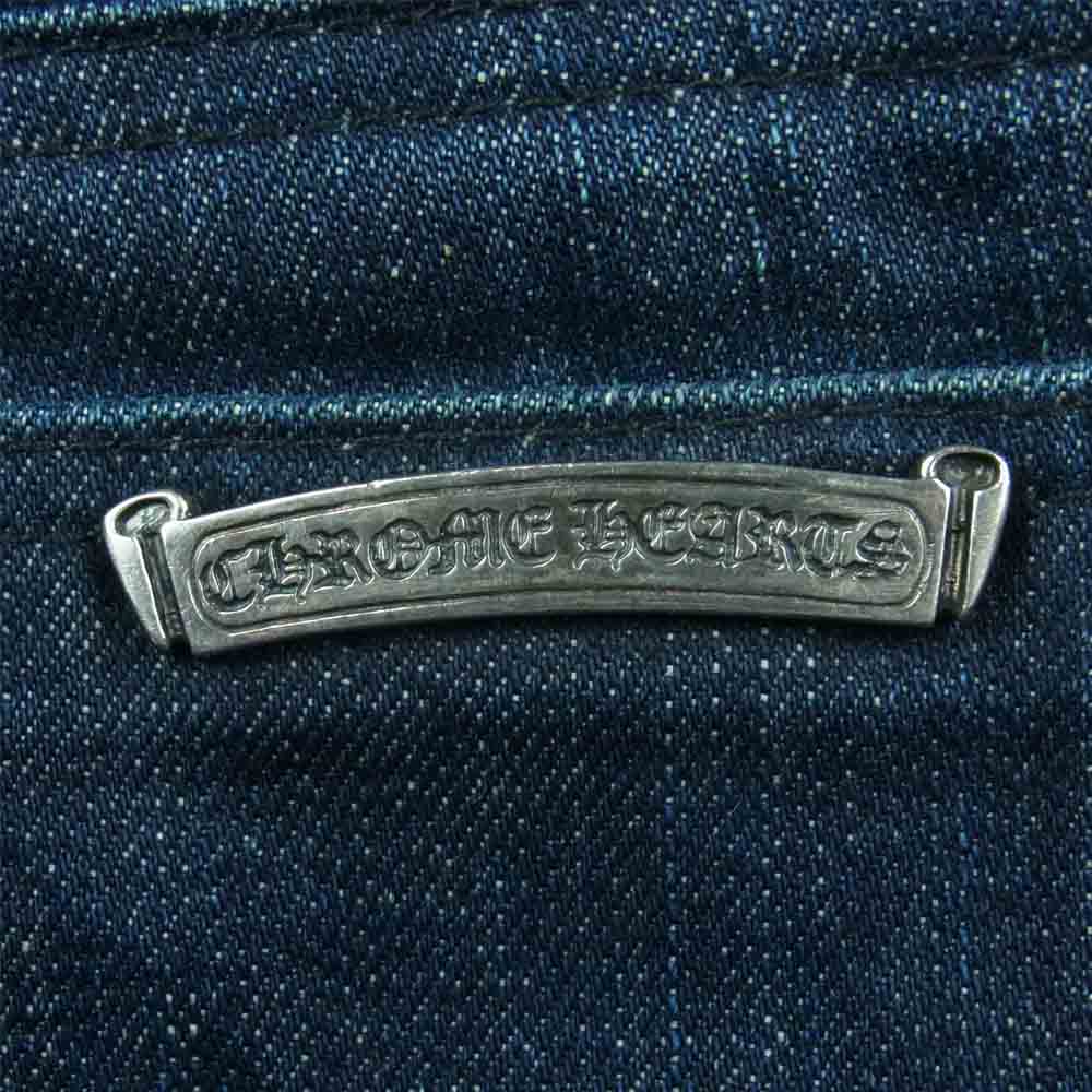 CHROME HEARTS クロムハーツ（原本無） ホースシュー ボタンフライ インディゴ デニム パンツ インディゴブルー系 31R【中古】