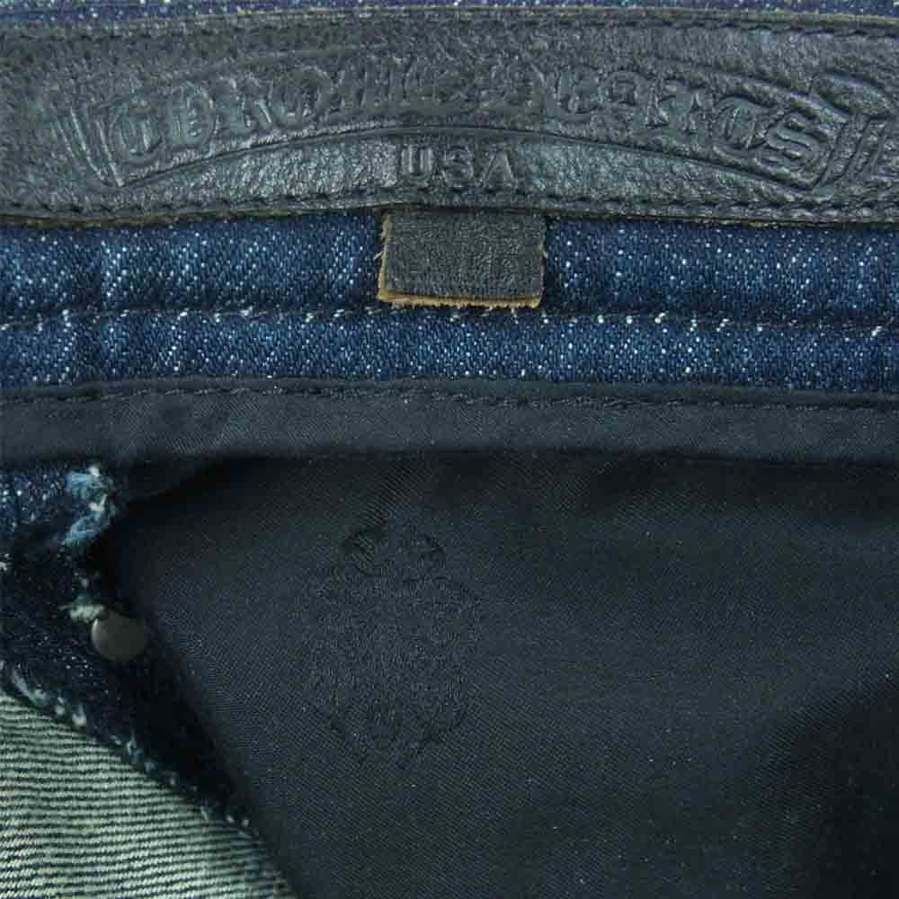 CHROME HEARTS クロムハーツ（原本無） ホースシュー ボタンフライ インディゴ デニム パンツ インディゴブルー系 31R【中古】