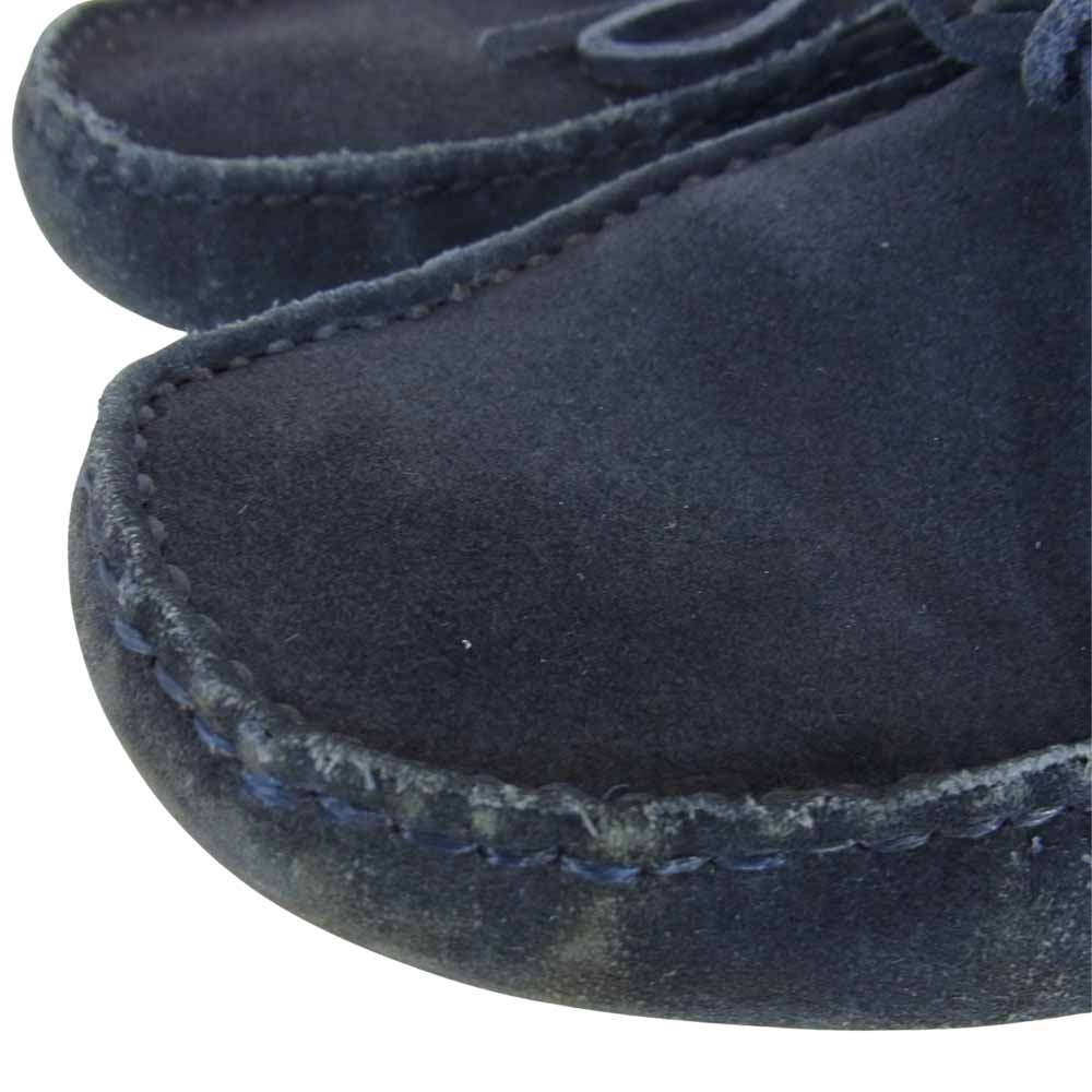 Emporio Armani エンポリオ・アルマーニ スウェード ドライビング シューズ モカシン ネイビー系【中古】