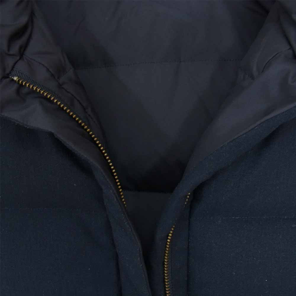 BMING by BEAMS 河田フェザー リバーシブル ダウンベスト ネイビー系 S【中古】