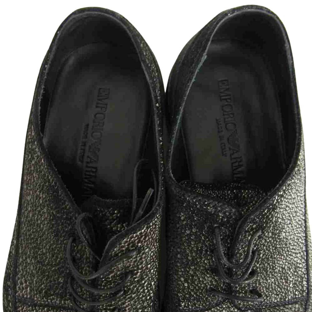 Emporio Armani エンポリオ・アルマーニ Uチップ シューズ ブラック系 8【中古】